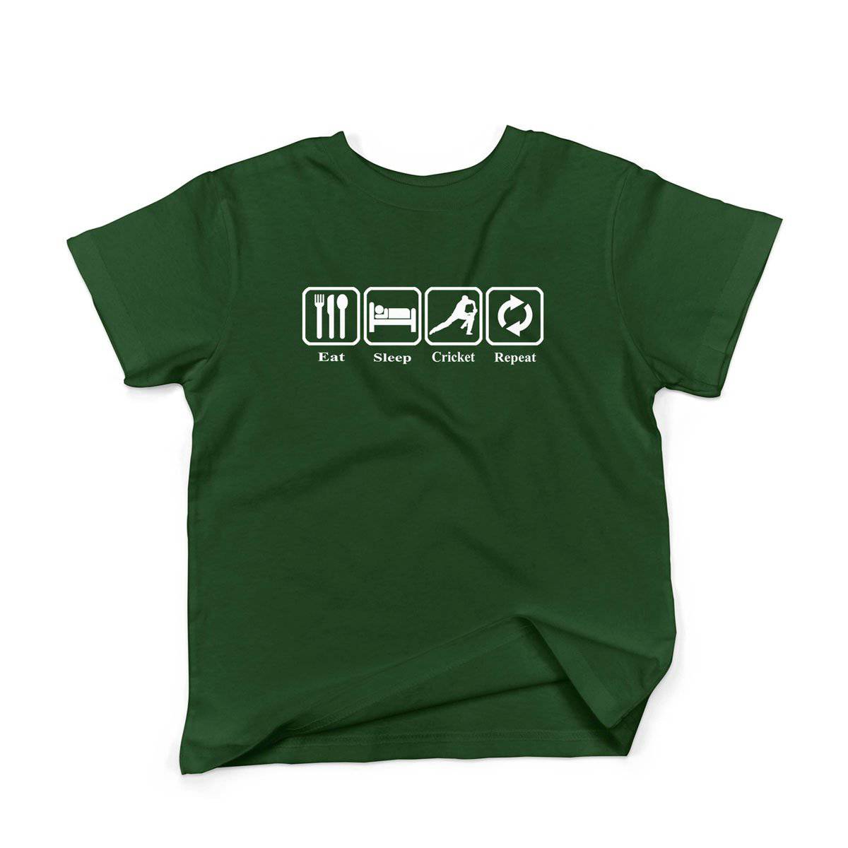 Epic Label Tshirt Eat Sleep Cricket Repeat T-Shirt Enfant