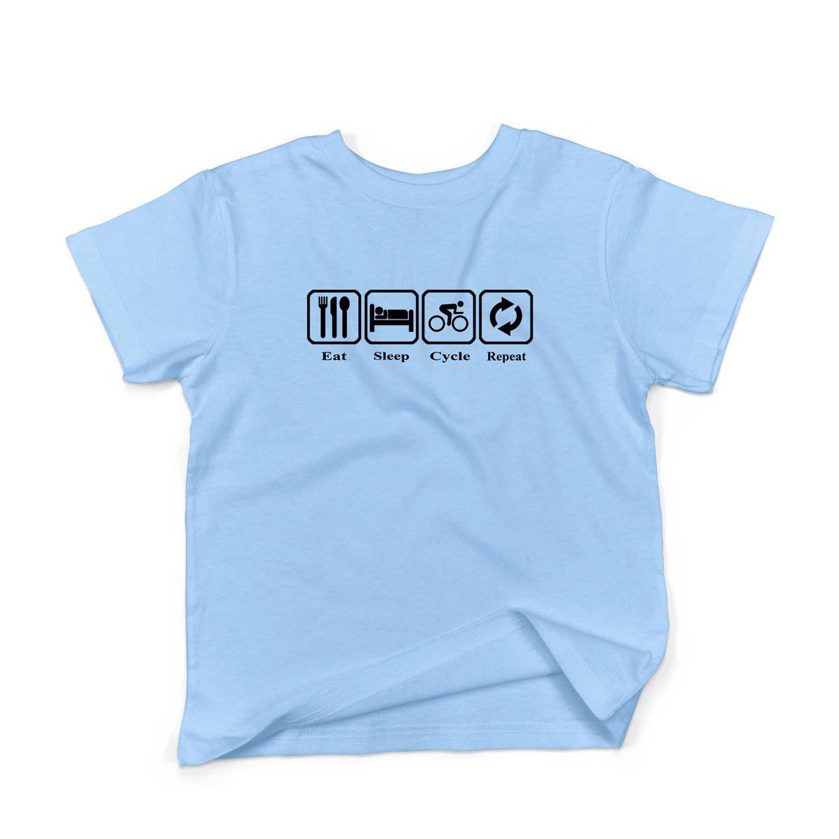 Epic Label Tshirt Eat Sleep Cycle Repeat T-Shirt Enfant