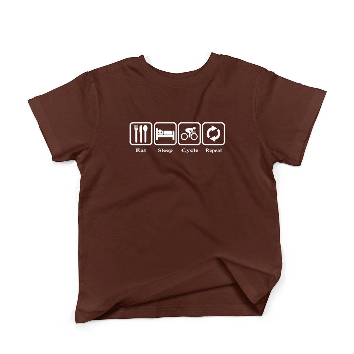 Epic Label Tshirt Eat Sleep Cycle Repeat T-Shirt Enfant