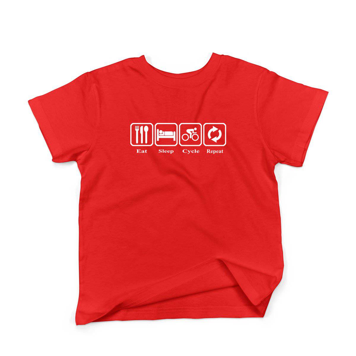 Epic Label Tshirt Eat Sleep Cycle Repeat T-Shirt Enfant