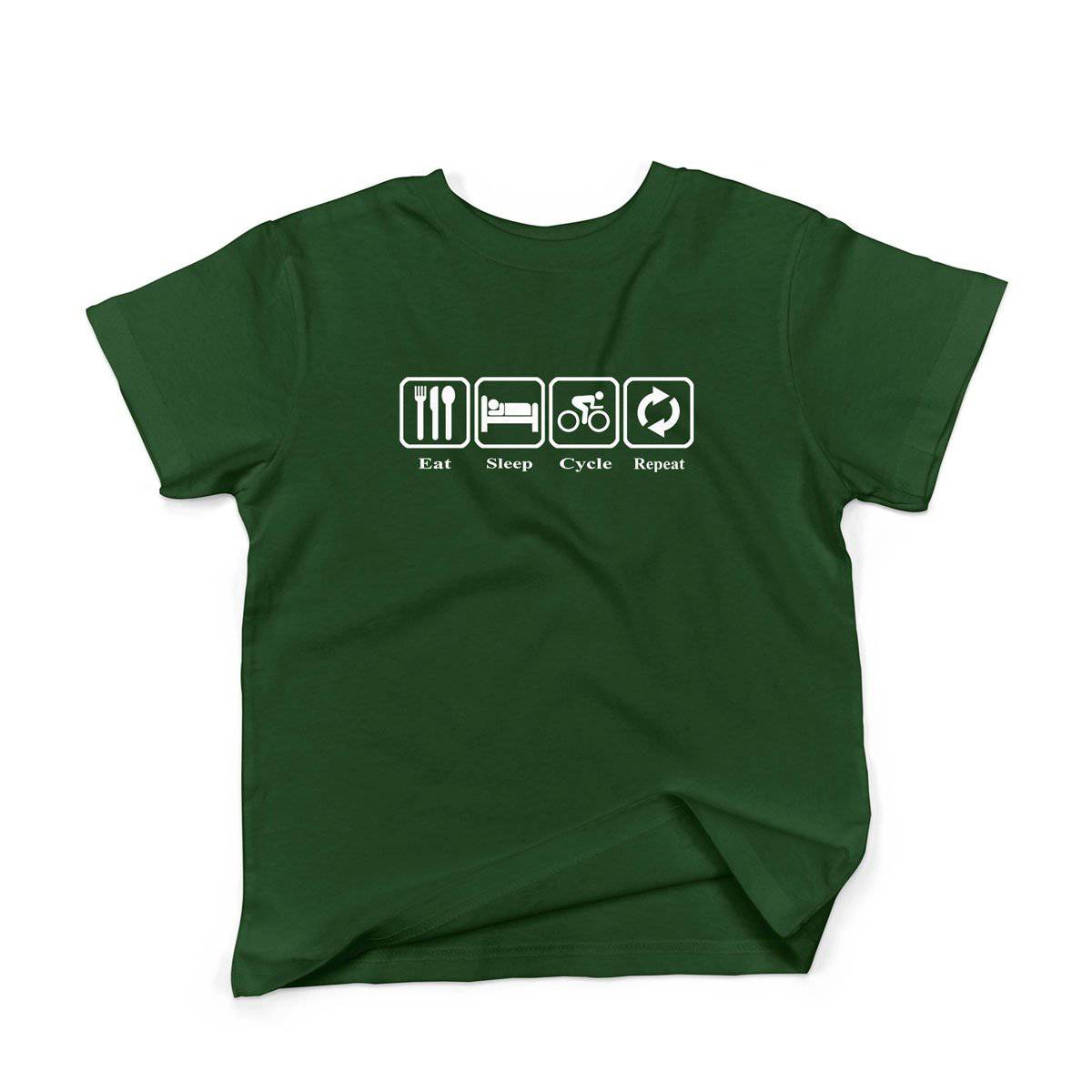 Epic Label Tshirt Eat Sleep Cycle Repeat T-Shirt Enfant