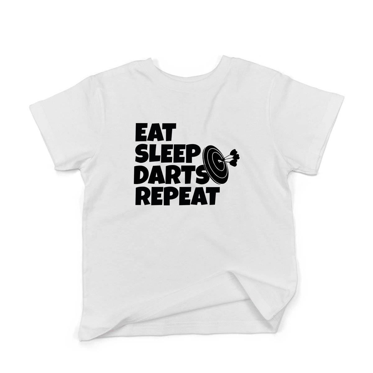 Epic Label Tshirt Eat Sleep Darts Repeat T-Shirt Enfant
