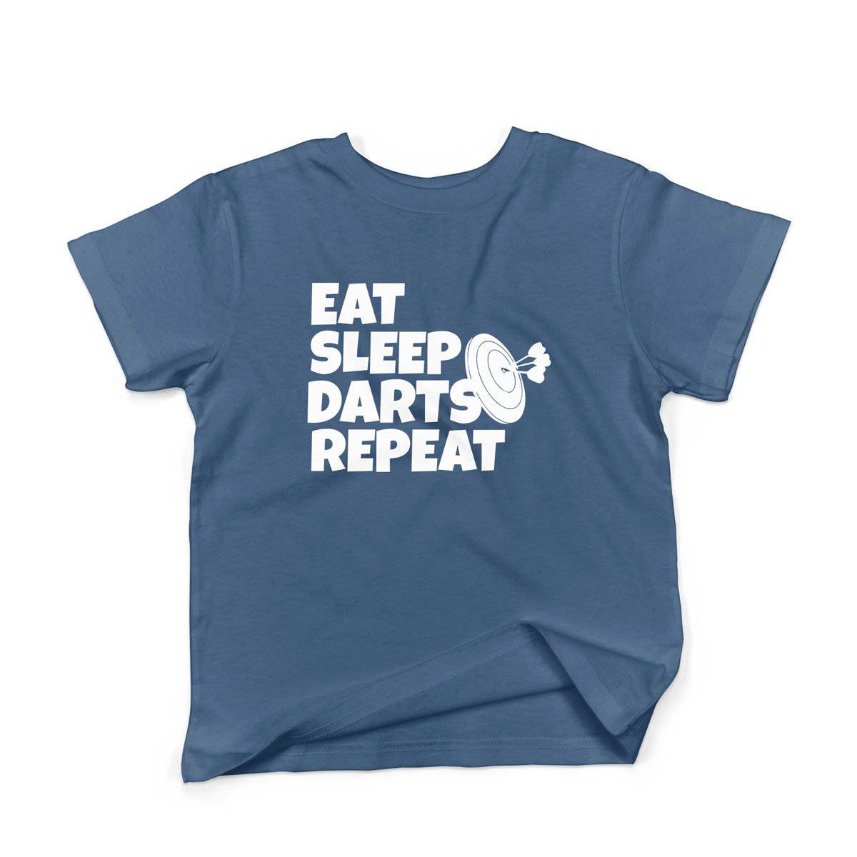 Epic Label Tshirt Eat Sleep Darts Repeat T-Shirt Enfant