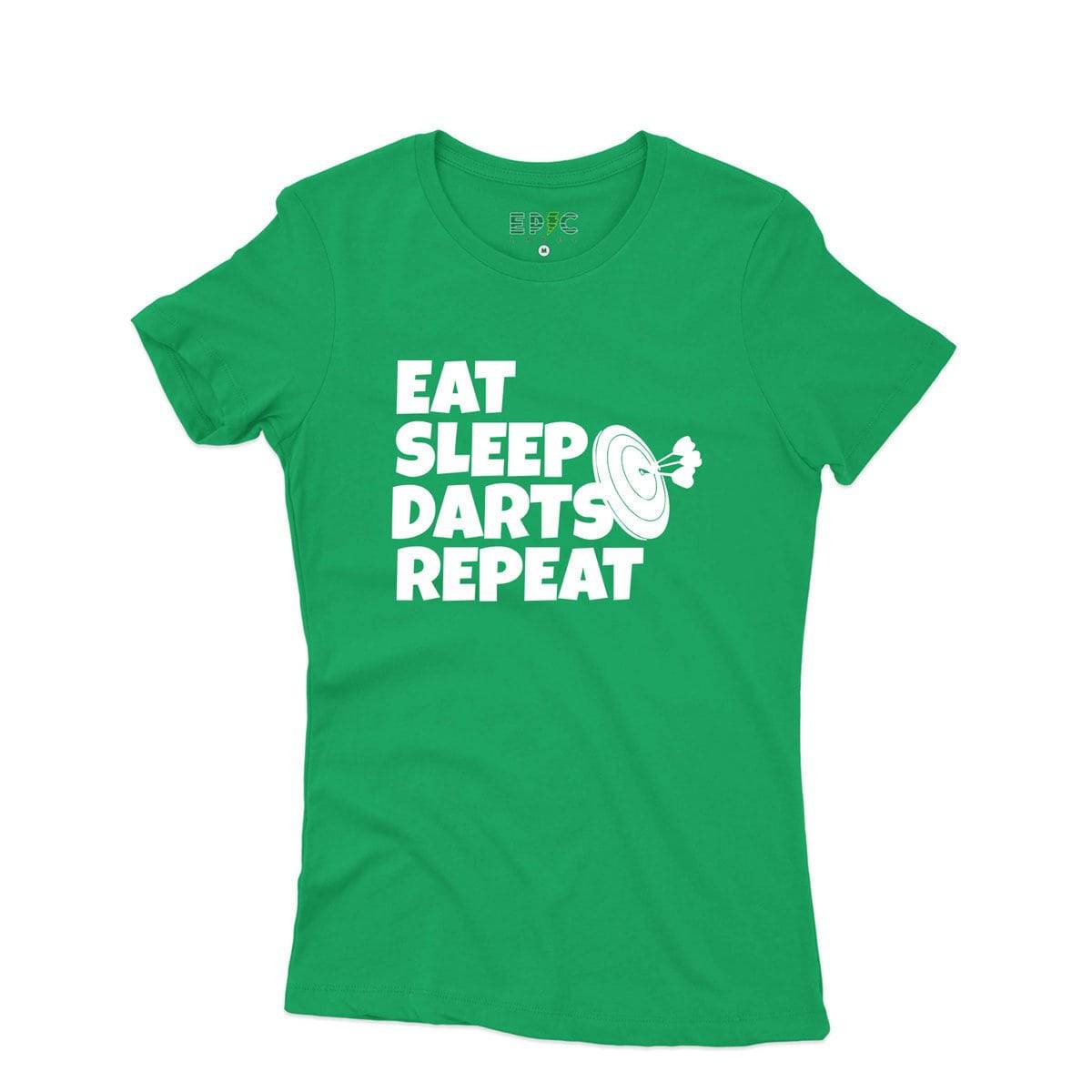 Epic Label Tshirt Eat Sleep Darts Repeat T-Shirt Pour Femme