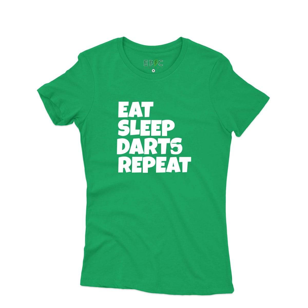 Epic Label Tshirt Eat Sleep Darts Repeat T-Shirt Pour Femme