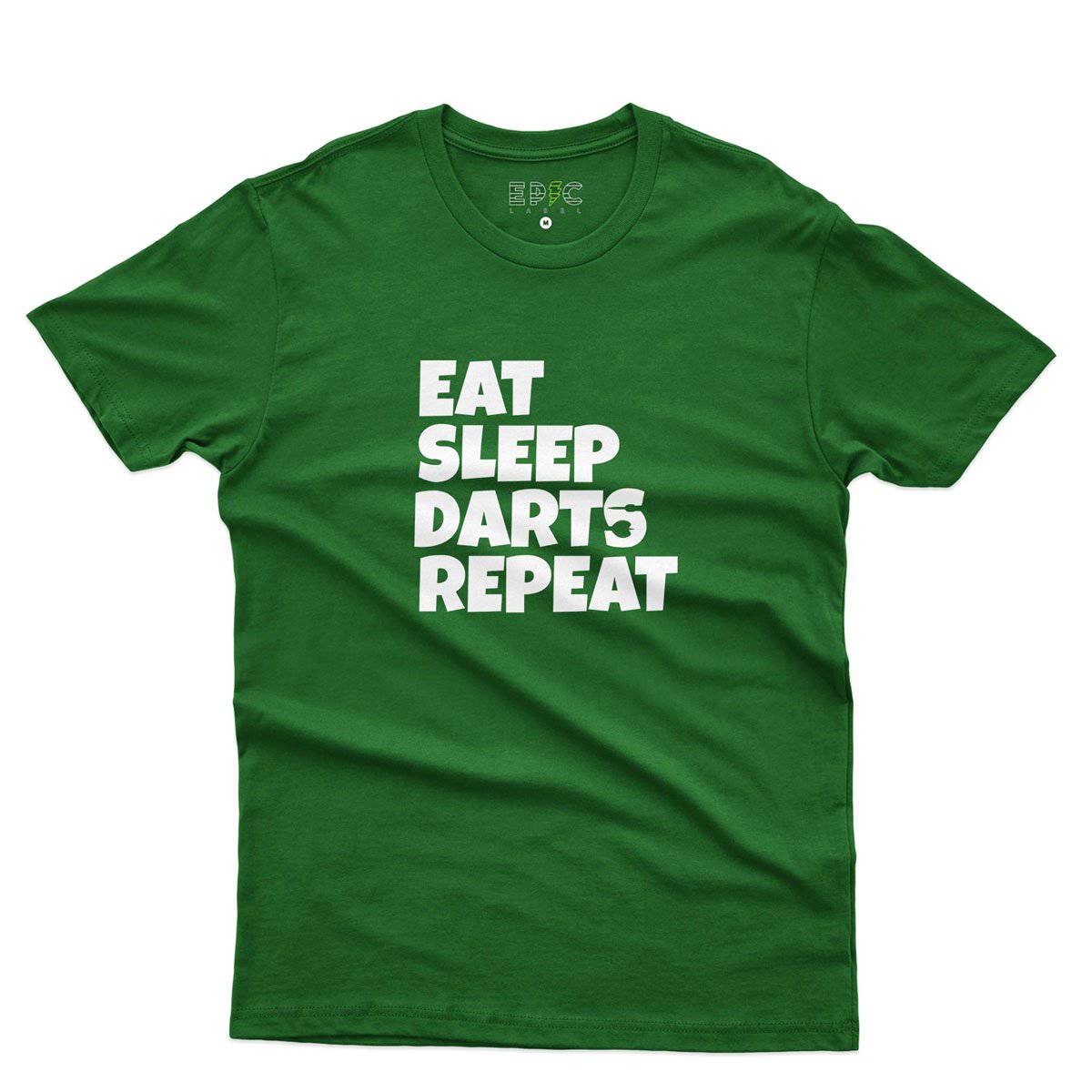 Epic Label Tshirt Eat Sleep Darts Repeat T-Shirt Pour Homme