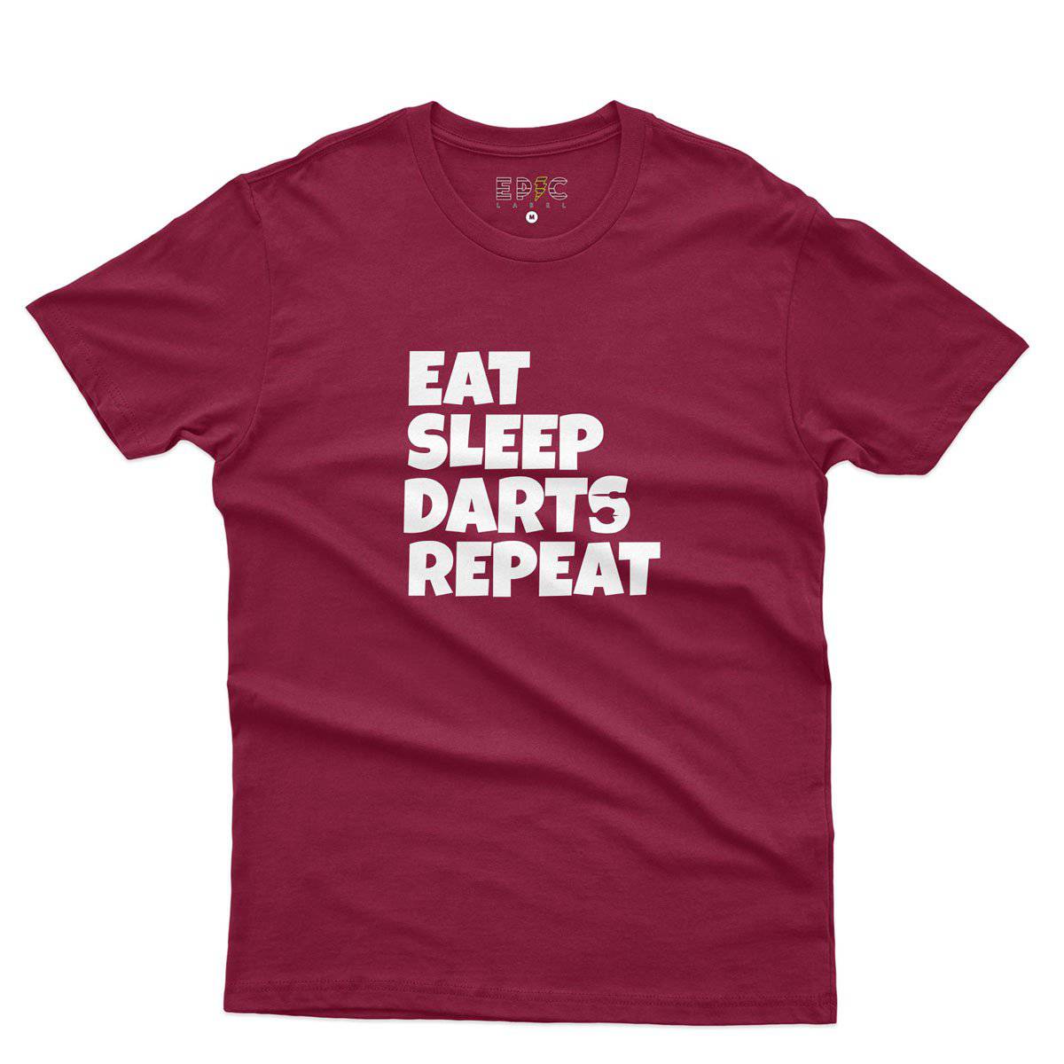 Epic Label Tshirt Eat Sleep Darts Repeat T-Shirt Pour Homme