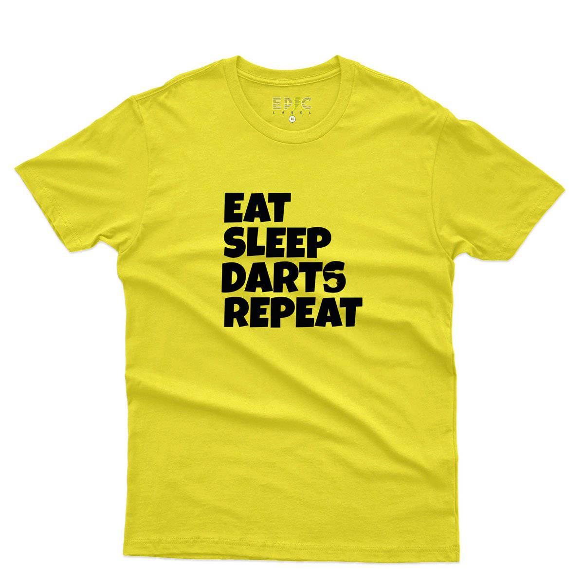 Epic Label Tshirt Eat Sleep Darts Repeat T-Shirt Pour Homme