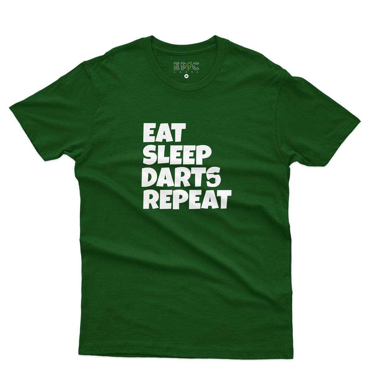 Epic Label Tshirt Eat Sleep Darts Repeat T-Shirt Pour Homme