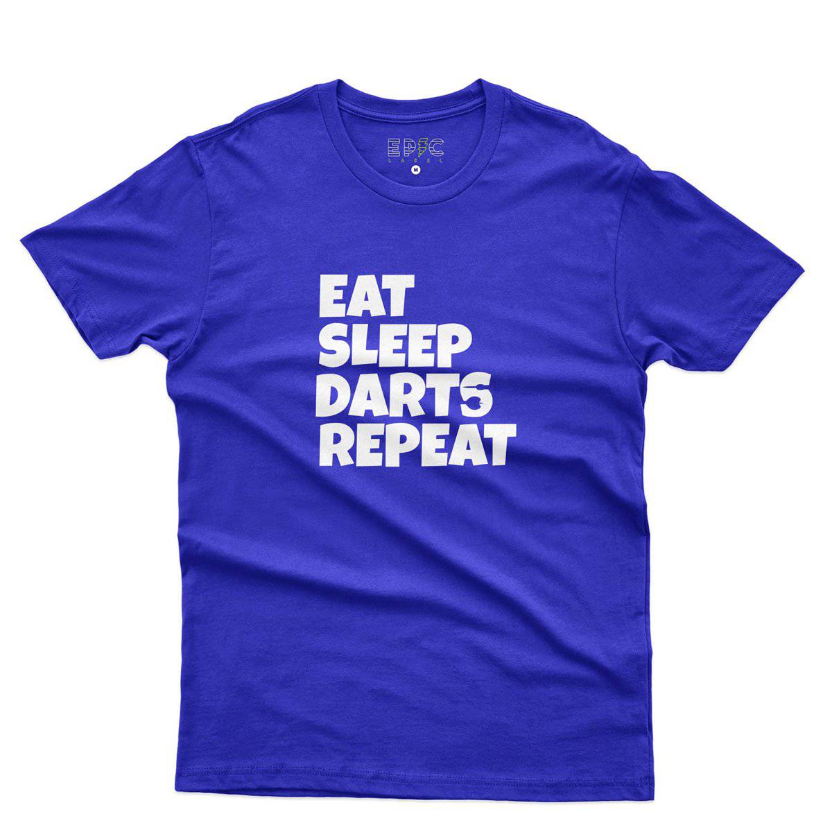 Epic Label Tshirt Eat Sleep Darts Repeat T-Shirt Pour Homme