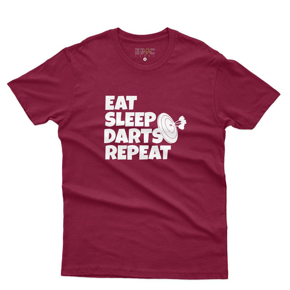Epic Label Tshirt Eat Sleep Darts Repeat T-Shirt Pour Homme