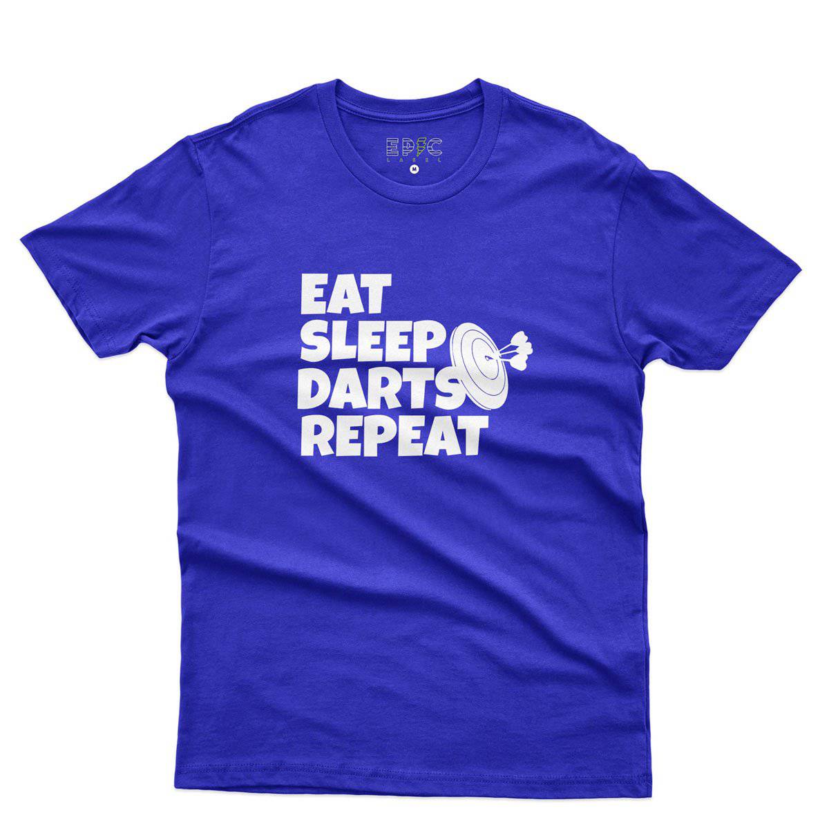 Epic Label Tshirt Eat Sleep Darts Repeat T-Shirt Pour Homme