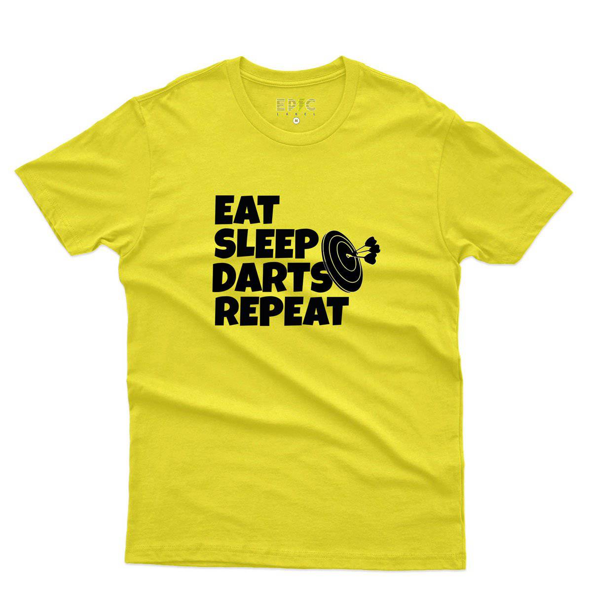 Epic Label Tshirt Eat Sleep Darts Repeat T-Shirt Pour Homme
