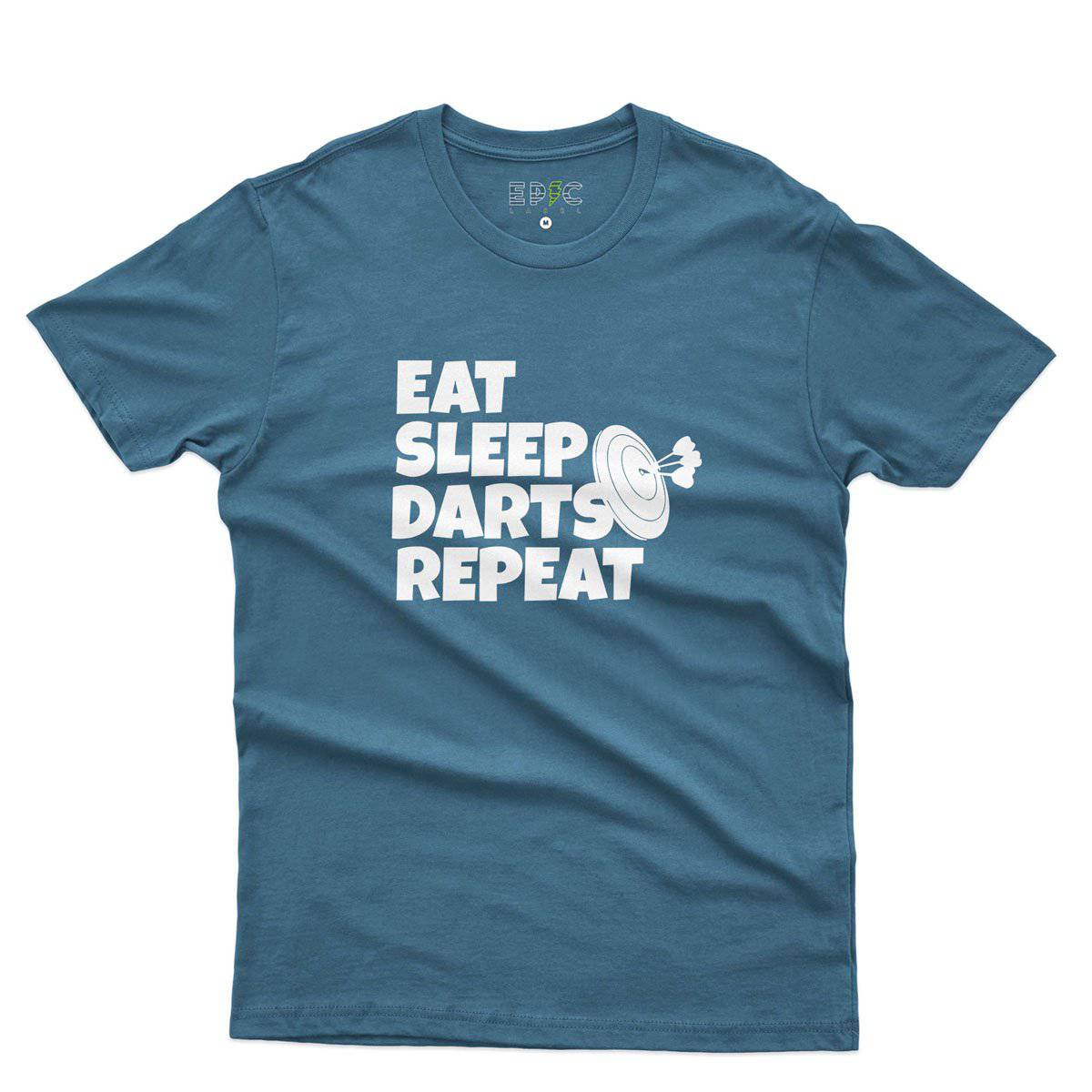 Epic Label Tshirt Eat Sleep Darts Repeat T-Shirt Pour Homme