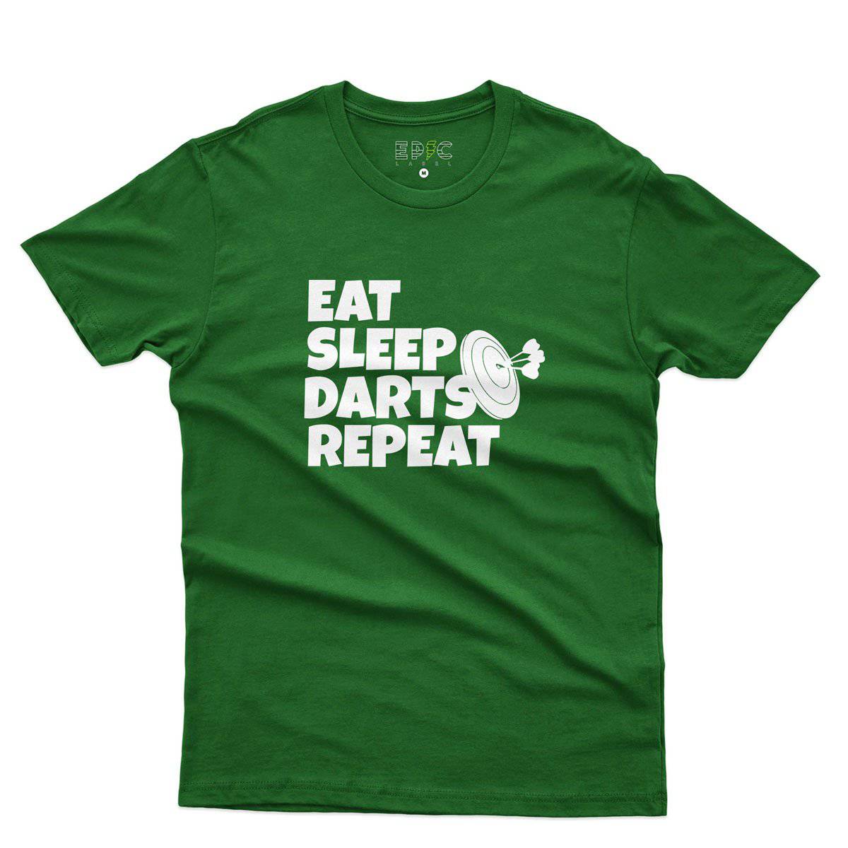 Epic Label Tshirt Eat Sleep Darts Repeat T-Shirt Pour Homme