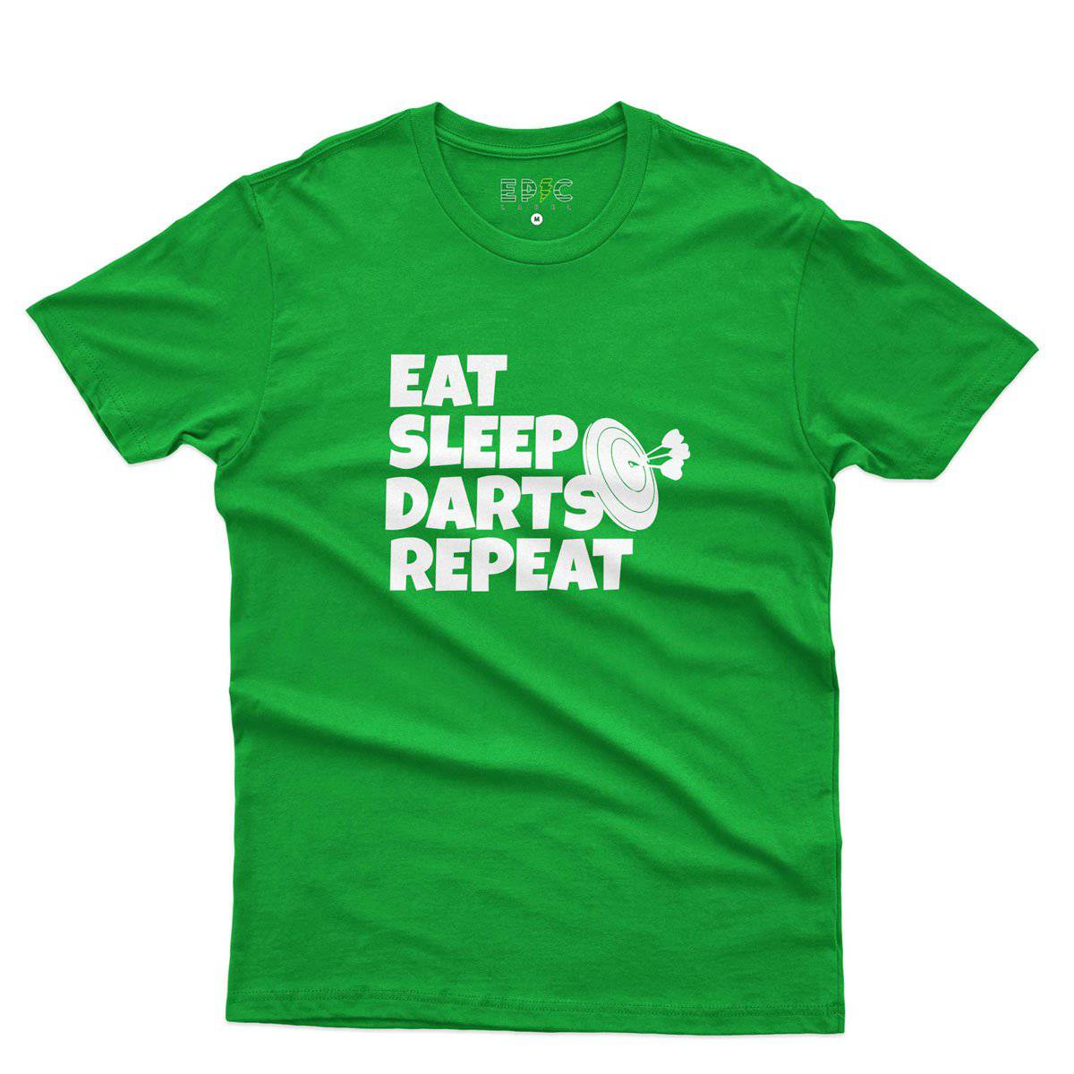 Epic Label Tshirt Eat Sleep Darts Repeat T-Shirt Pour Homme
