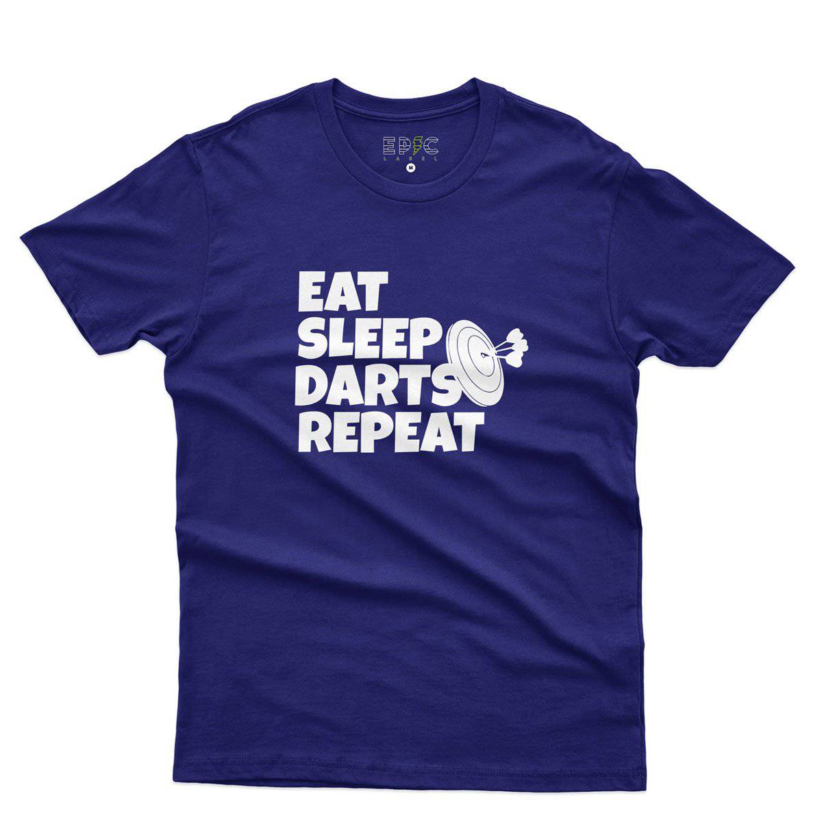 Epic Label Tshirt Eat Sleep Darts Repeat T-Shirt Pour Homme