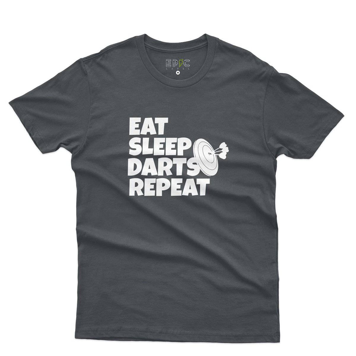 Epic Label Tshirt Eat Sleep Darts Repeat T-Shirt Pour Homme