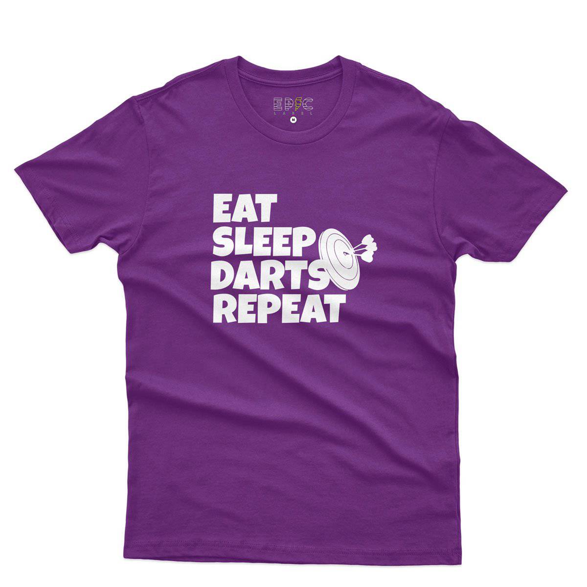Epic Label Tshirt Eat Sleep Darts Repeat T-Shirt Pour Homme
