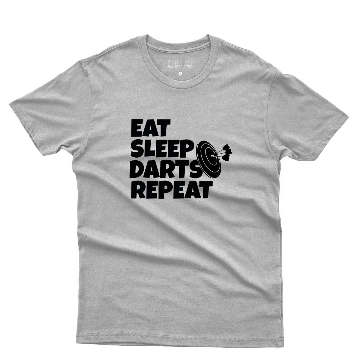 Epic Label Tshirt Eat Sleep Darts Repeat T-Shirt Pour Homme
