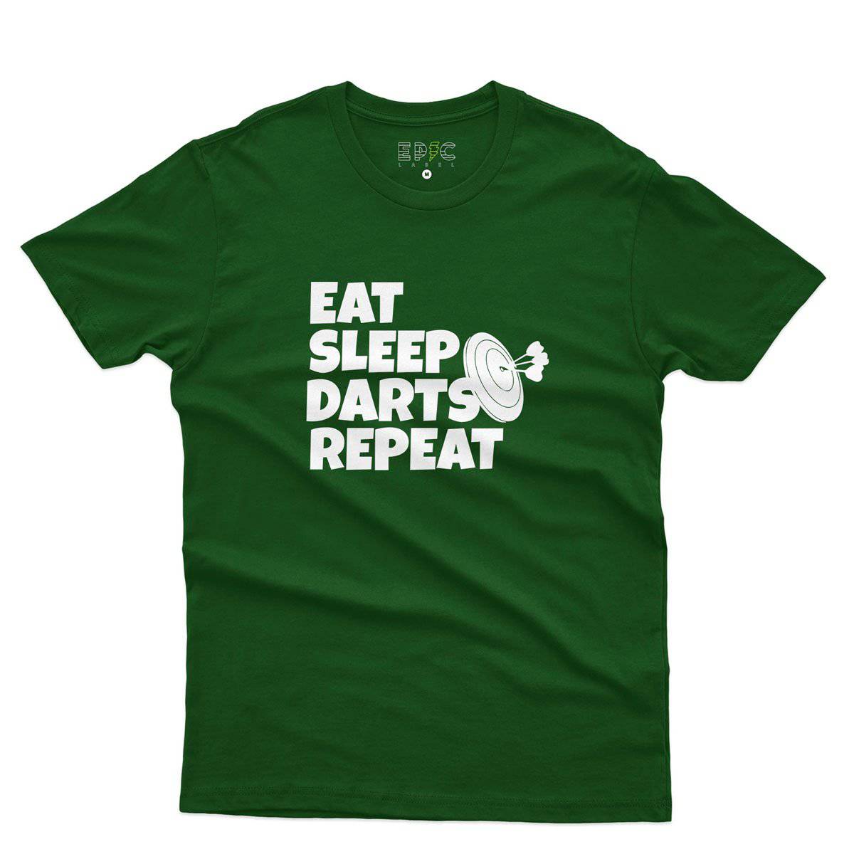 Epic Label Tshirt Eat Sleep Darts Repeat T-Shirt Pour Homme