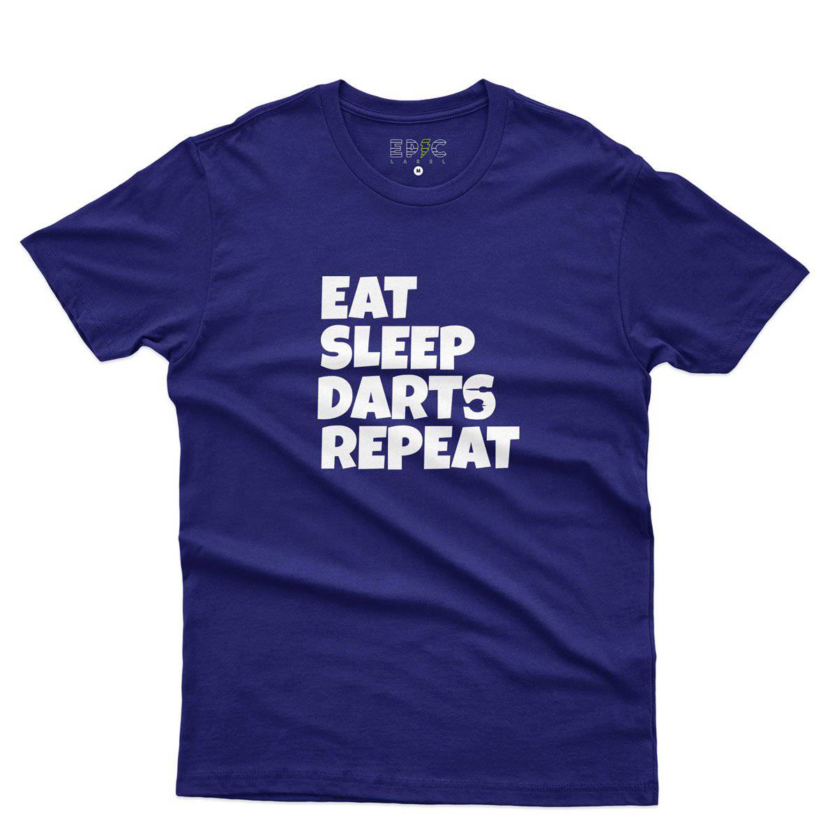 Epic Label Tshirt Eat Sleep Darts Repeat T-Shirt Pour Homme