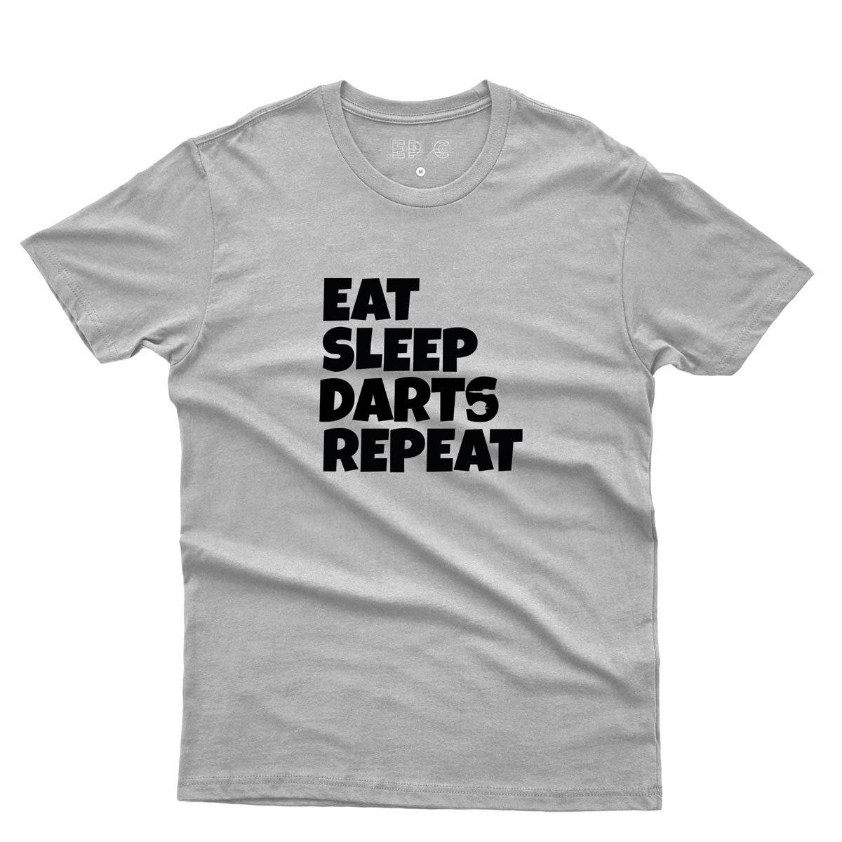 Epic Label Tshirt Eat Sleep Darts Repeat T-Shirt Pour Homme