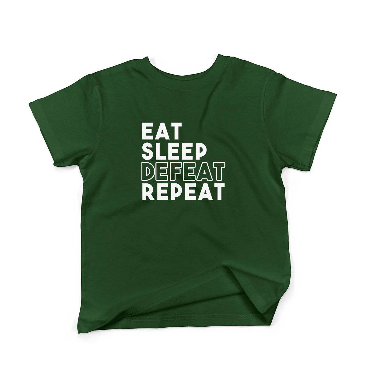 Epic Label Tshirt Eat Sleep Defeat Repeat Design T-Shirt Enfant