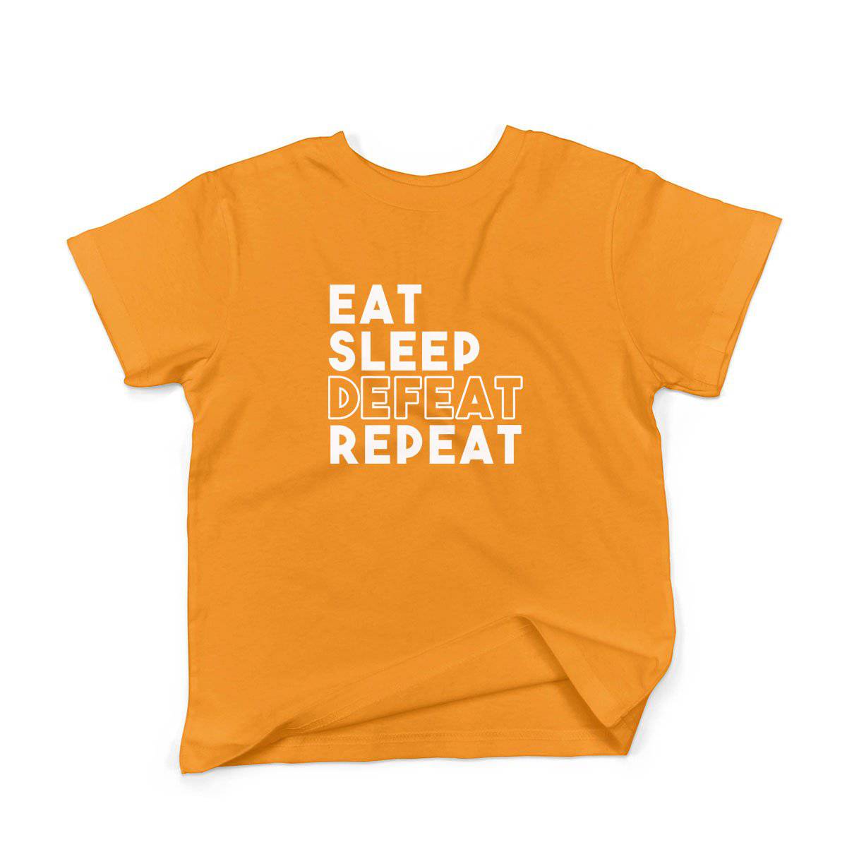 Epic Label Tshirt Eat Sleep Defeat Repeat Design T-Shirt Enfant