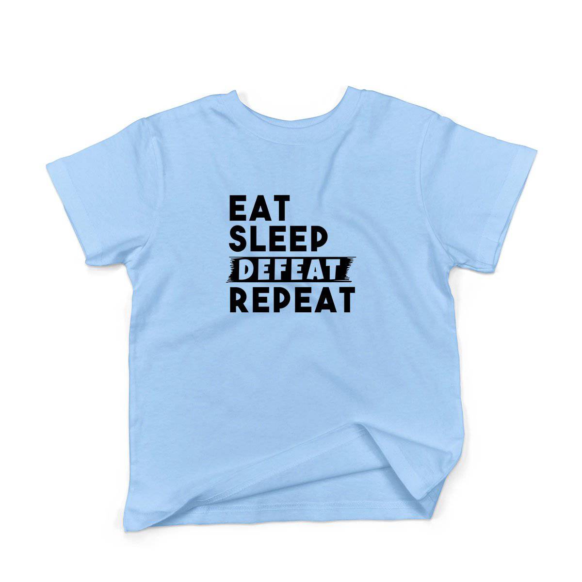Epic Label Tshirt Eat Sleep Defeat Repeat T-Shirt Enfant