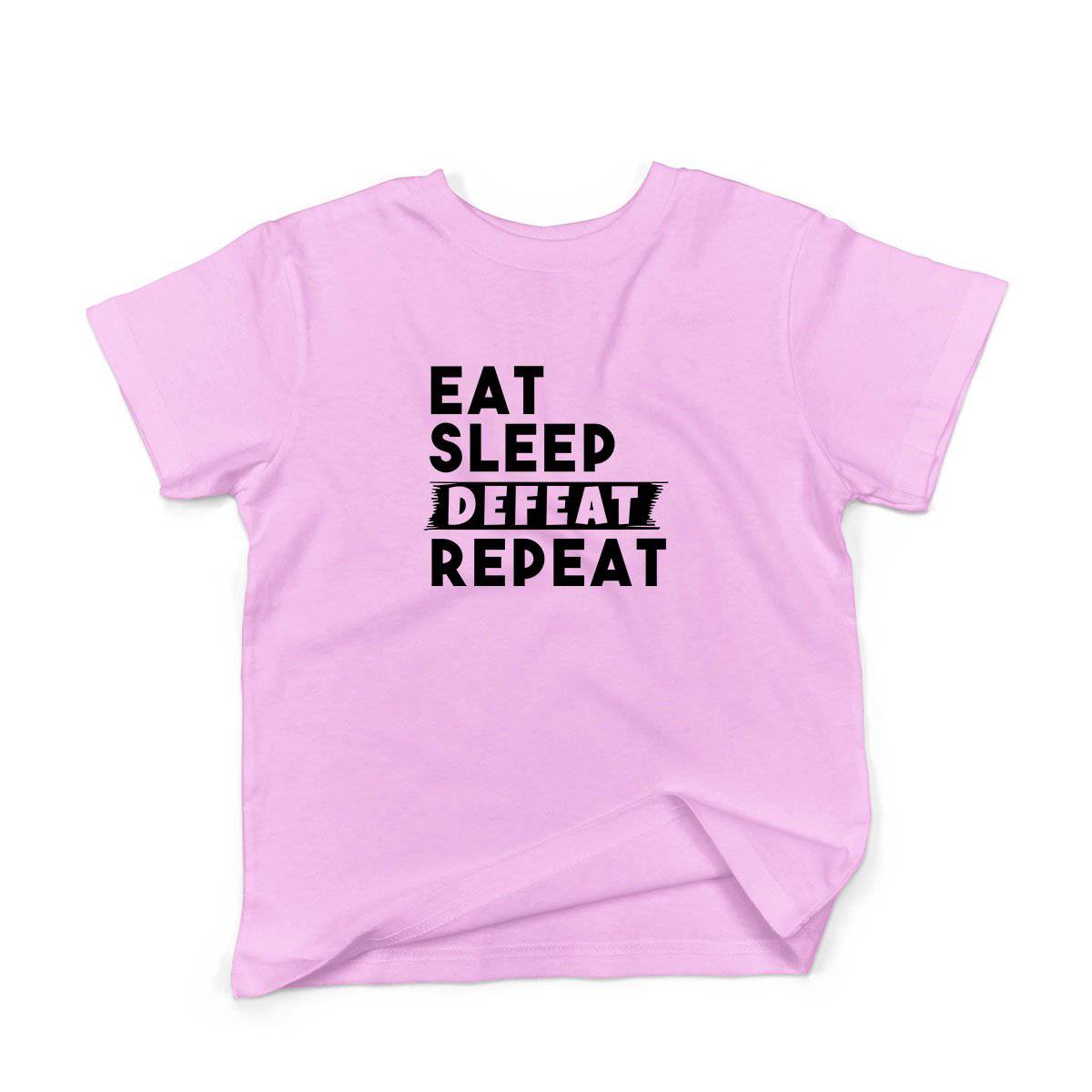 Epic Label Tshirt Eat Sleep Defeat Repeat T-Shirt Enfant