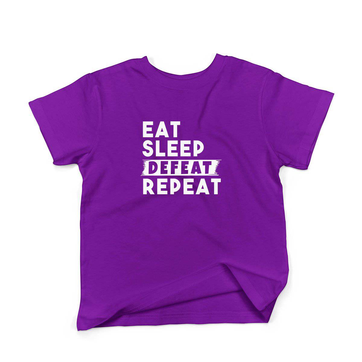 Epic Label Tshirt Eat Sleep Defeat Repeat T-Shirt Enfant