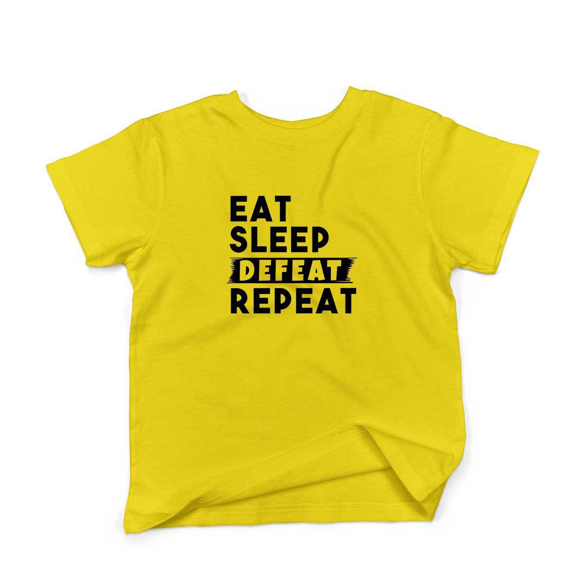 Epic Label Tshirt Eat Sleep Defeat Repeat T-Shirt Enfant