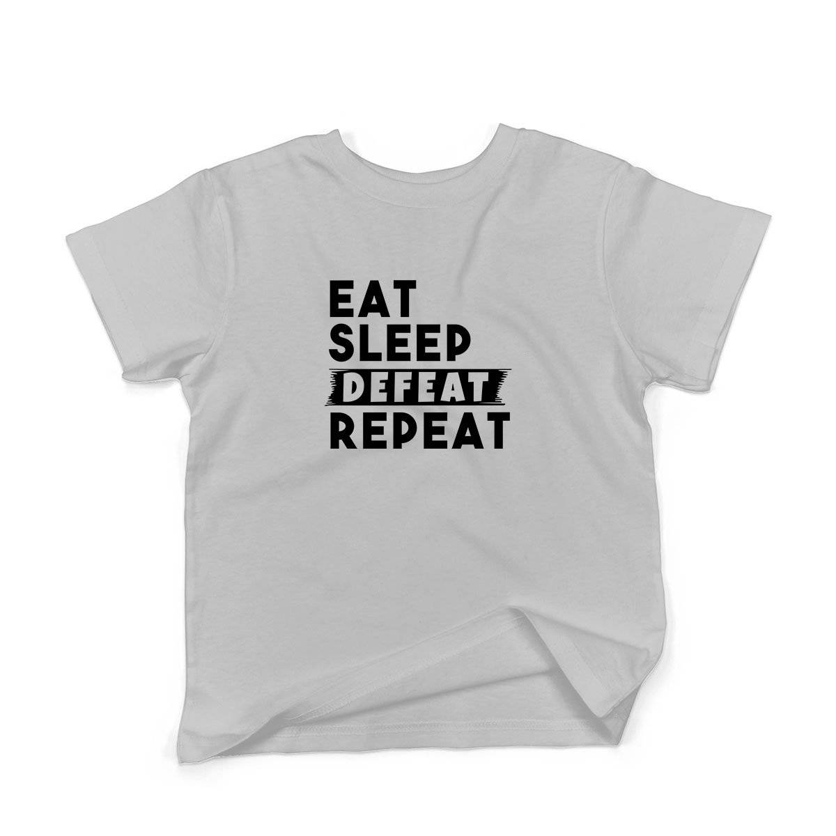 Epic Label Tshirt Eat Sleep Defeat Repeat T-Shirt Enfant