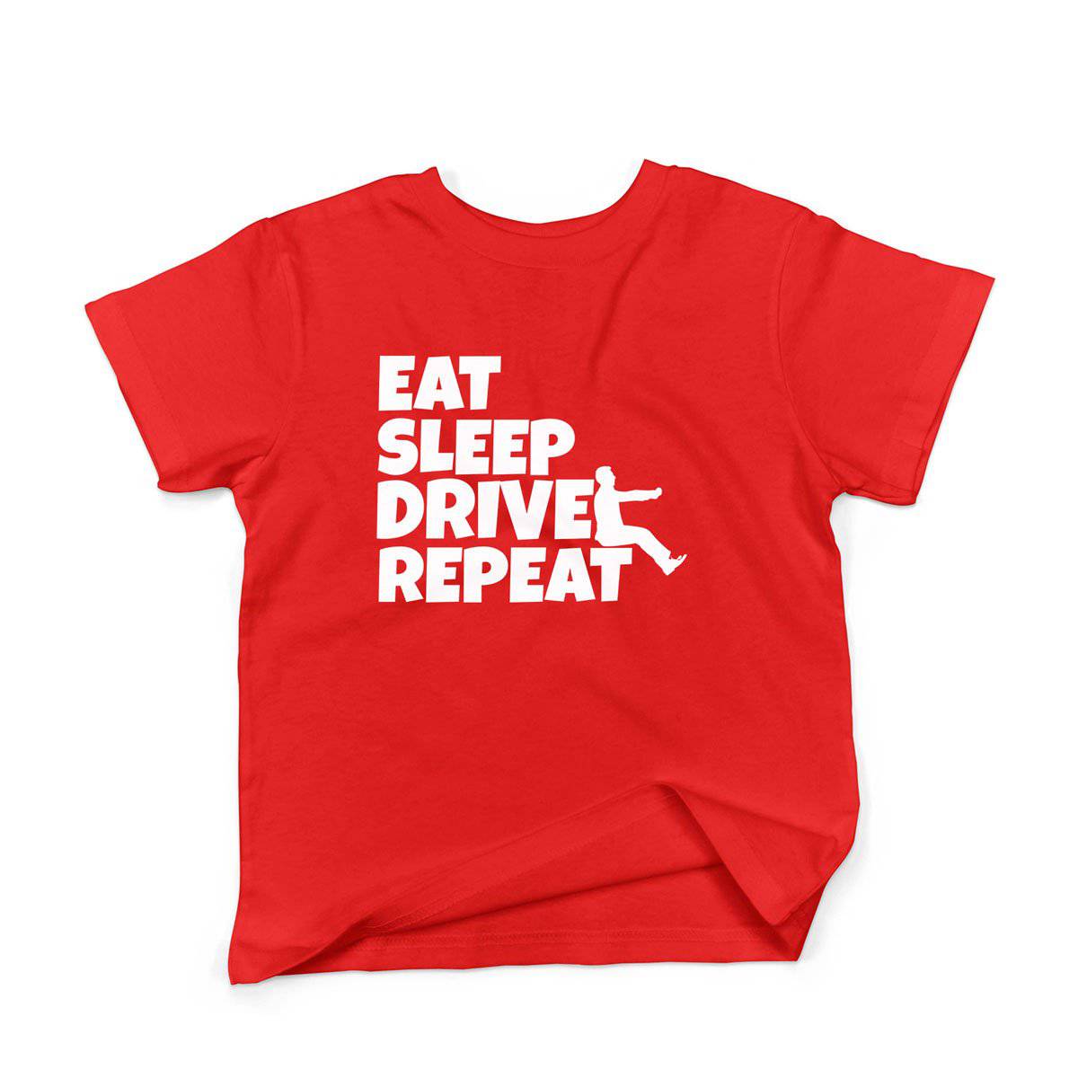 Epic Label Tshirt Eat Sleep Drive Repeat T-Shirt Enfant
