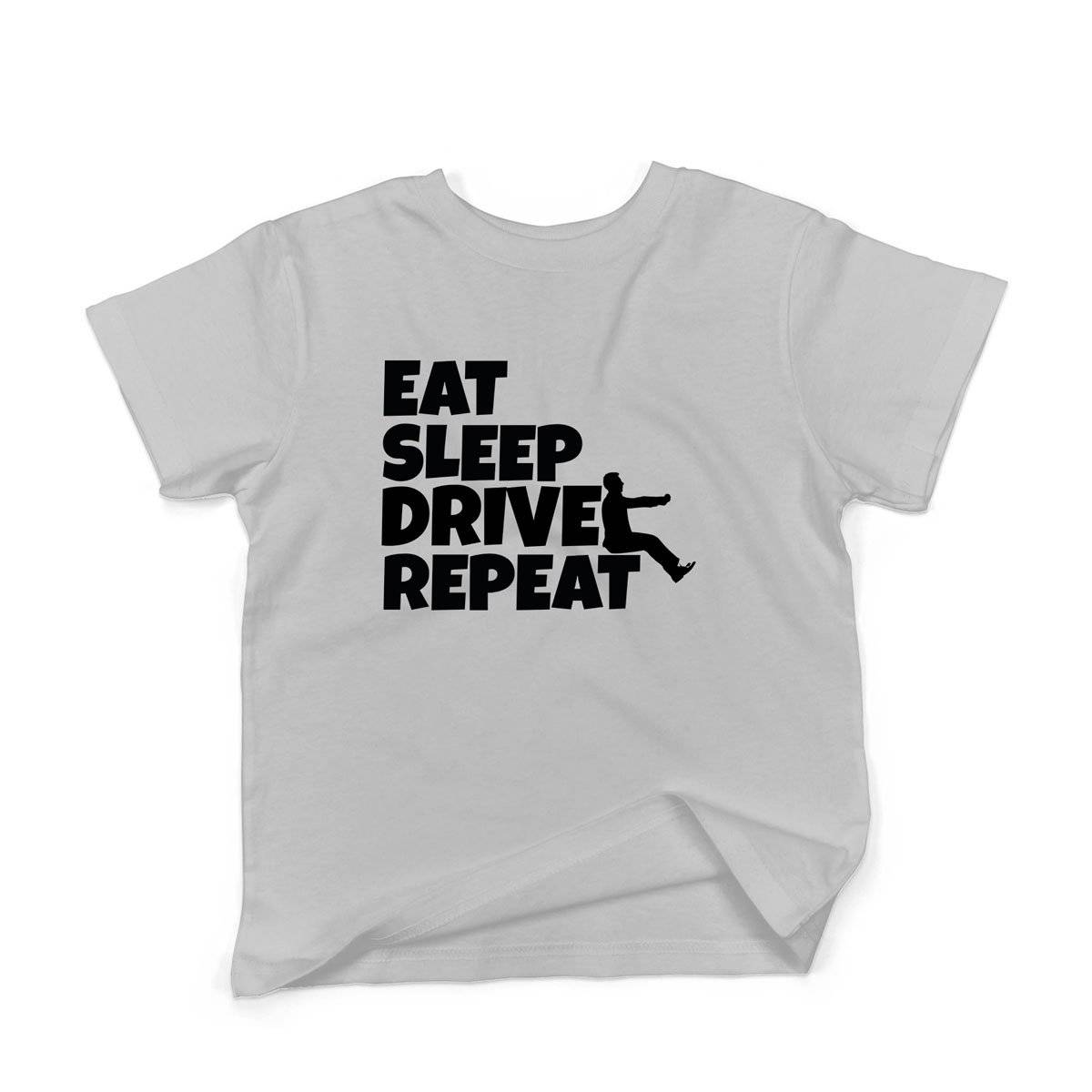 Epic Label Tshirt Eat Sleep Drive Repeat T-Shirt Enfant