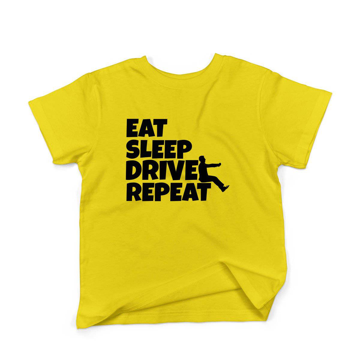 Epic Label Tshirt Eat Sleep Drive Repeat T-Shirt Enfant