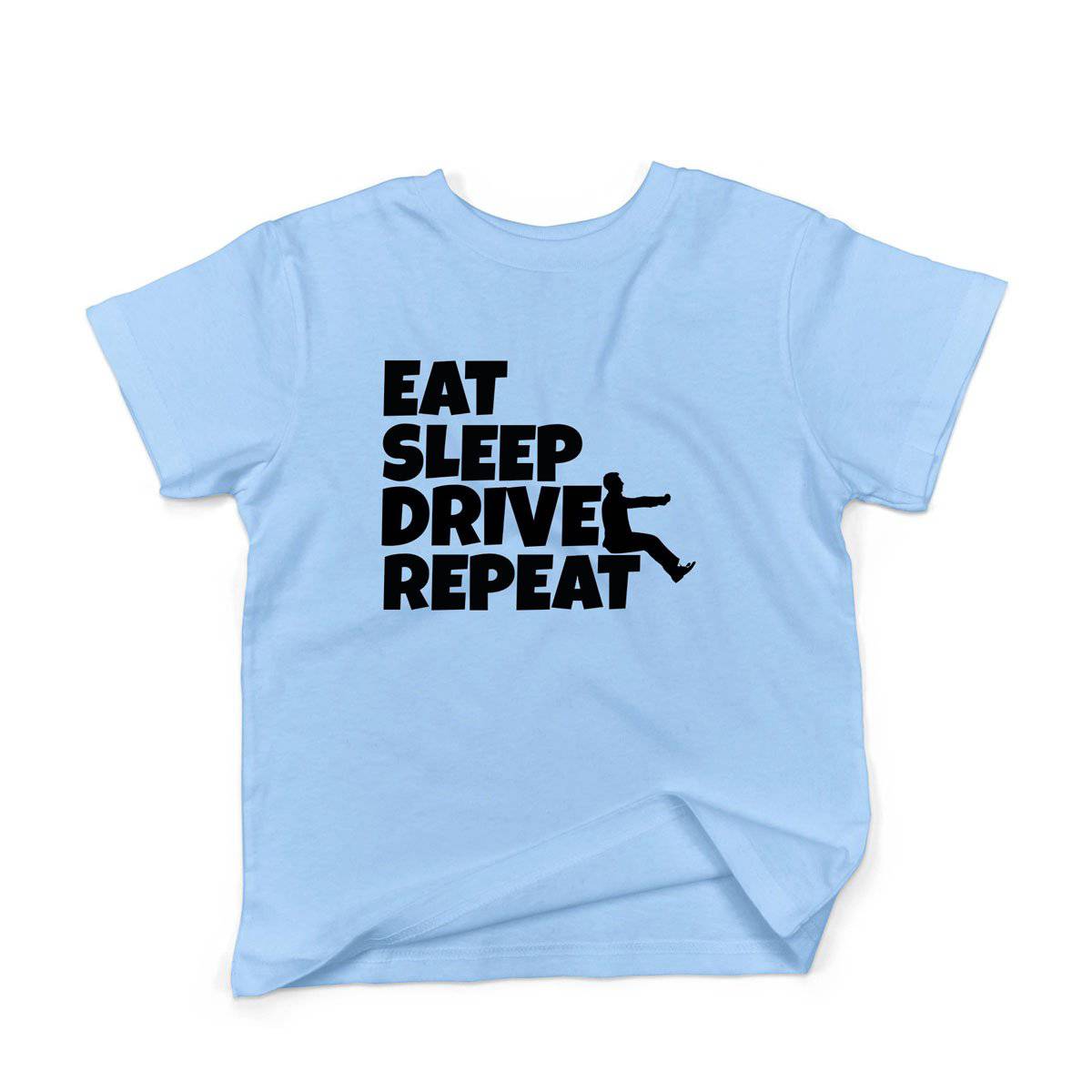 Epic Label Tshirt Eat Sleep Drive Repeat T-Shirt Enfant