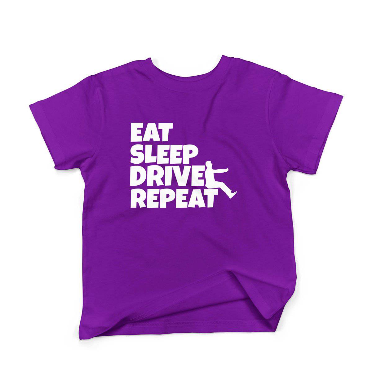 Epic Label Tshirt Eat Sleep Drive Repeat T-Shirt Enfant