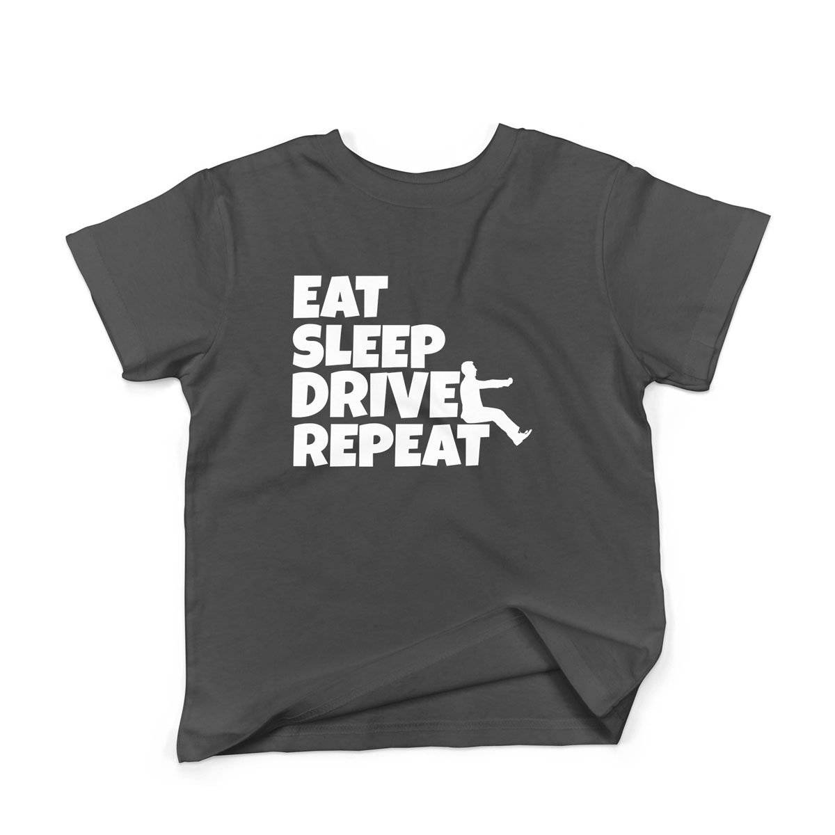 Epic Label Tshirt Eat Sleep Drive Repeat T-Shirt Enfant