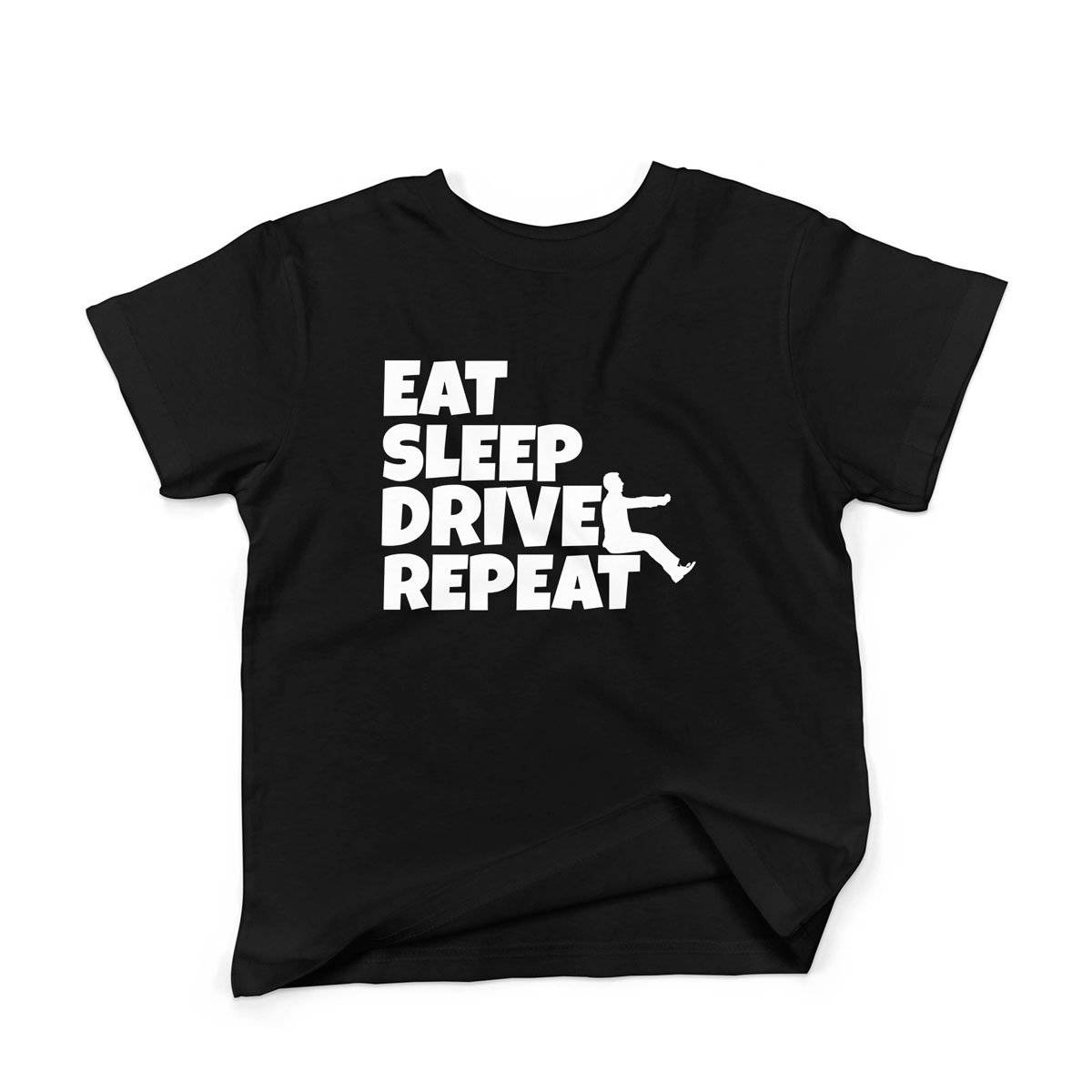 Epic Label Tshirt Eat Sleep Drive Repeat T-Shirt Enfant