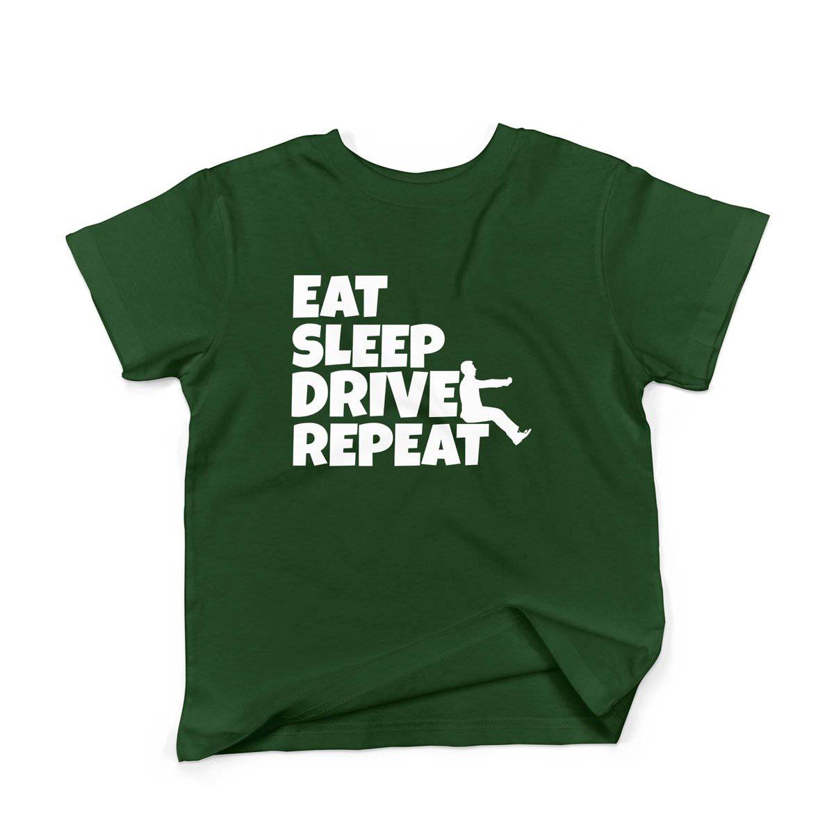Epic Label Tshirt Eat Sleep Drive Repeat T-Shirt Enfant