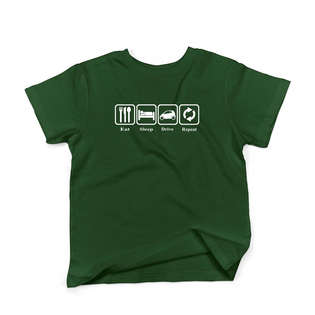Epic Label Tshirt Eat Sleep Drive Repeat T-Shirt Enfant