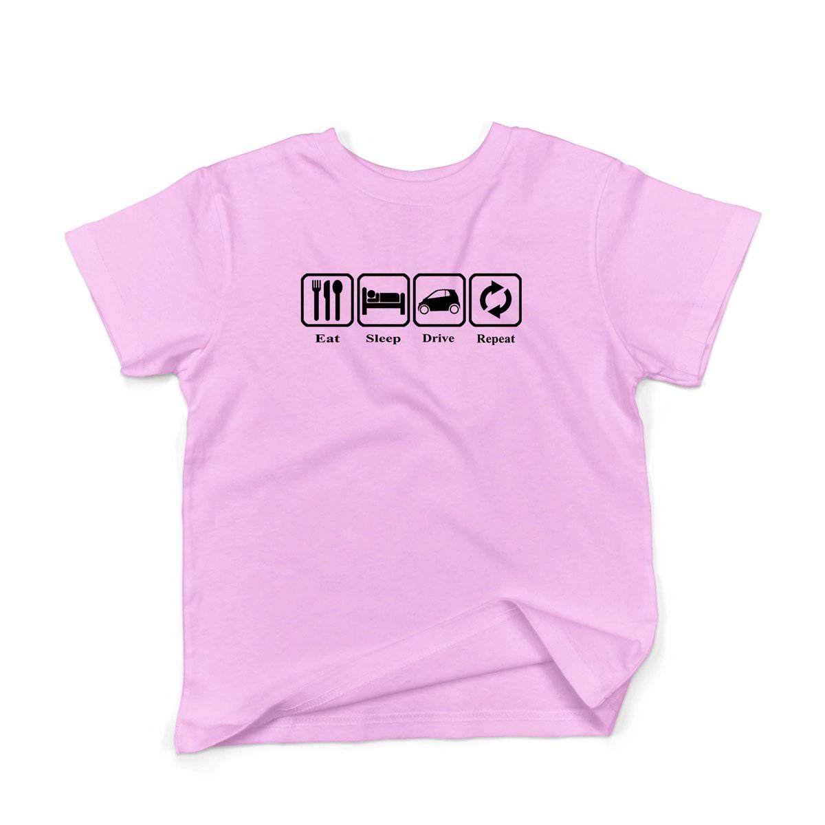 Epic Label Tshirt Eat Sleep Drive Repeat T-Shirt Enfant