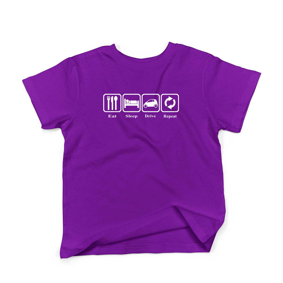 Epic Label Tshirt Eat Sleep Drive Repeat T-Shirt Enfant