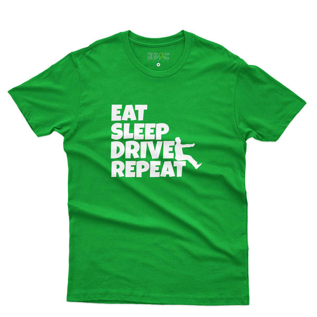 Epic Label Tshirt Eat Sleep Drive Repeat T-Shirt Pour Homme