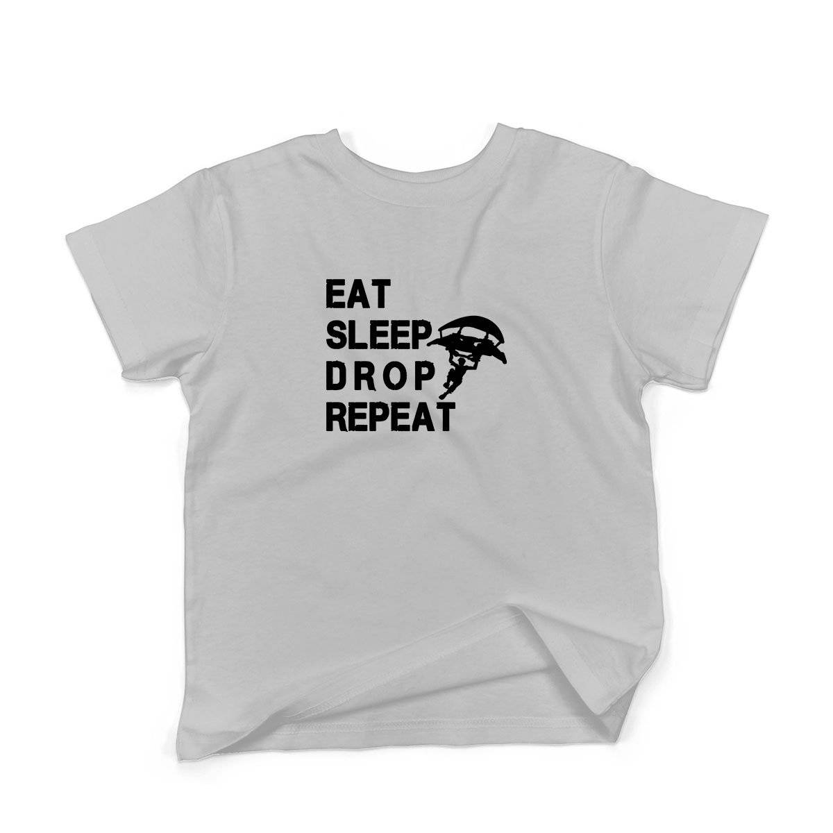 Epic Label Tshirt Eat Sleep Drop Repeat T-Shirt Enfant