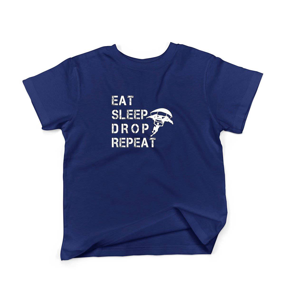 Epic Label Tshirt Eat Sleep Drop Repeat T-Shirt Enfant