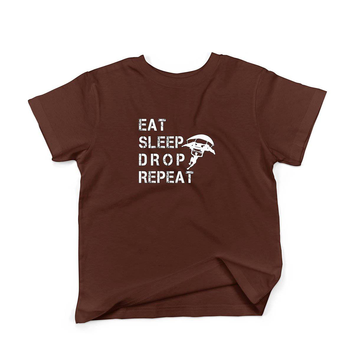 Epic Label Tshirt Eat Sleep Drop Repeat T-Shirt Enfant