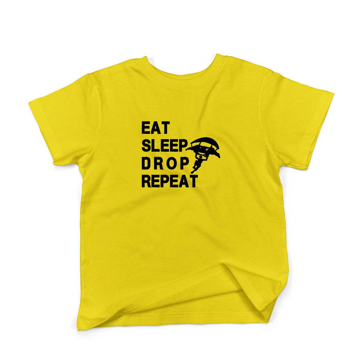 Epic Label Tshirt Eat Sleep Drop Repeat T-Shirt Enfant